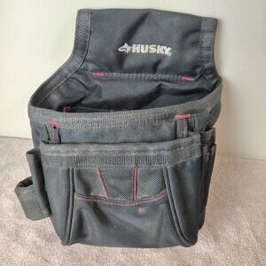 HUSKY Tool Bag Contractor 10 Pocket Heavy Duty Utility Storage Carry Bag